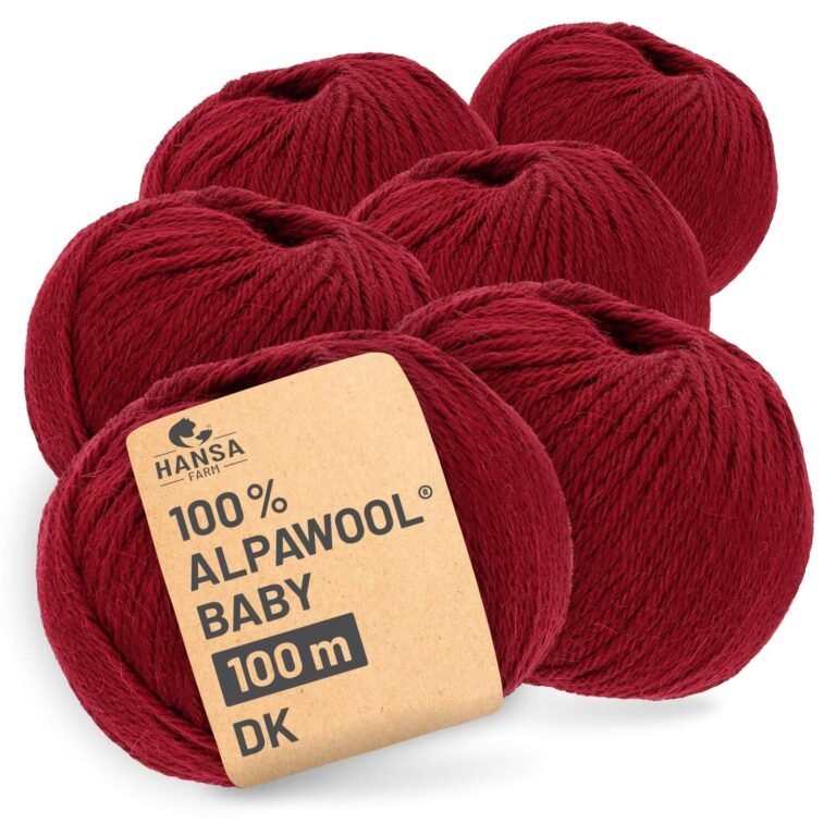 ALPAWOOL Baby 100 DK | Baby-Alpakawolle Weinrot