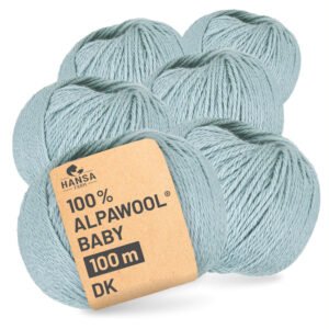 ALPAWOOL Baby 100 DK | Baby-Alpakawolle Eisblau