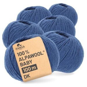 ALPAWOOL Baby 100 DK | Baby-Alpakawolle Jeansblau