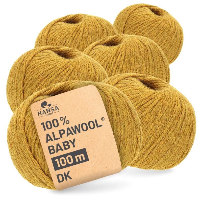 89651_Product.jpg ALPAWOOL Baby 100 DK Senfgelb Melange kaufen – Baby-Alpakawolle aus Peru in sattem Senfgelb