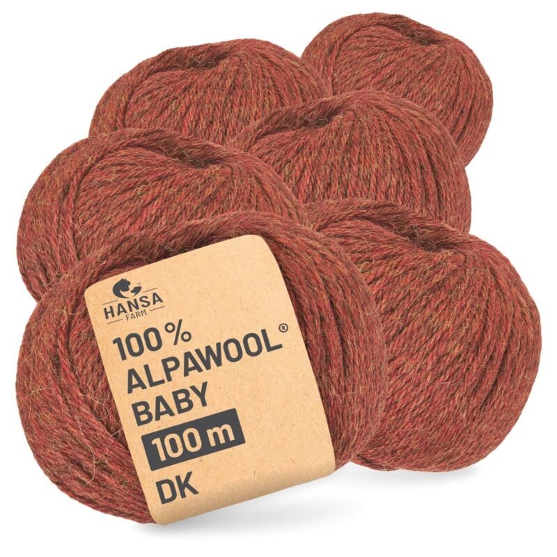 ALPAWOOL Baby 100 DK Herbstlaub Melange kaufen – Baby-Alpakawolle aus Peru in warmen Herbsttönen