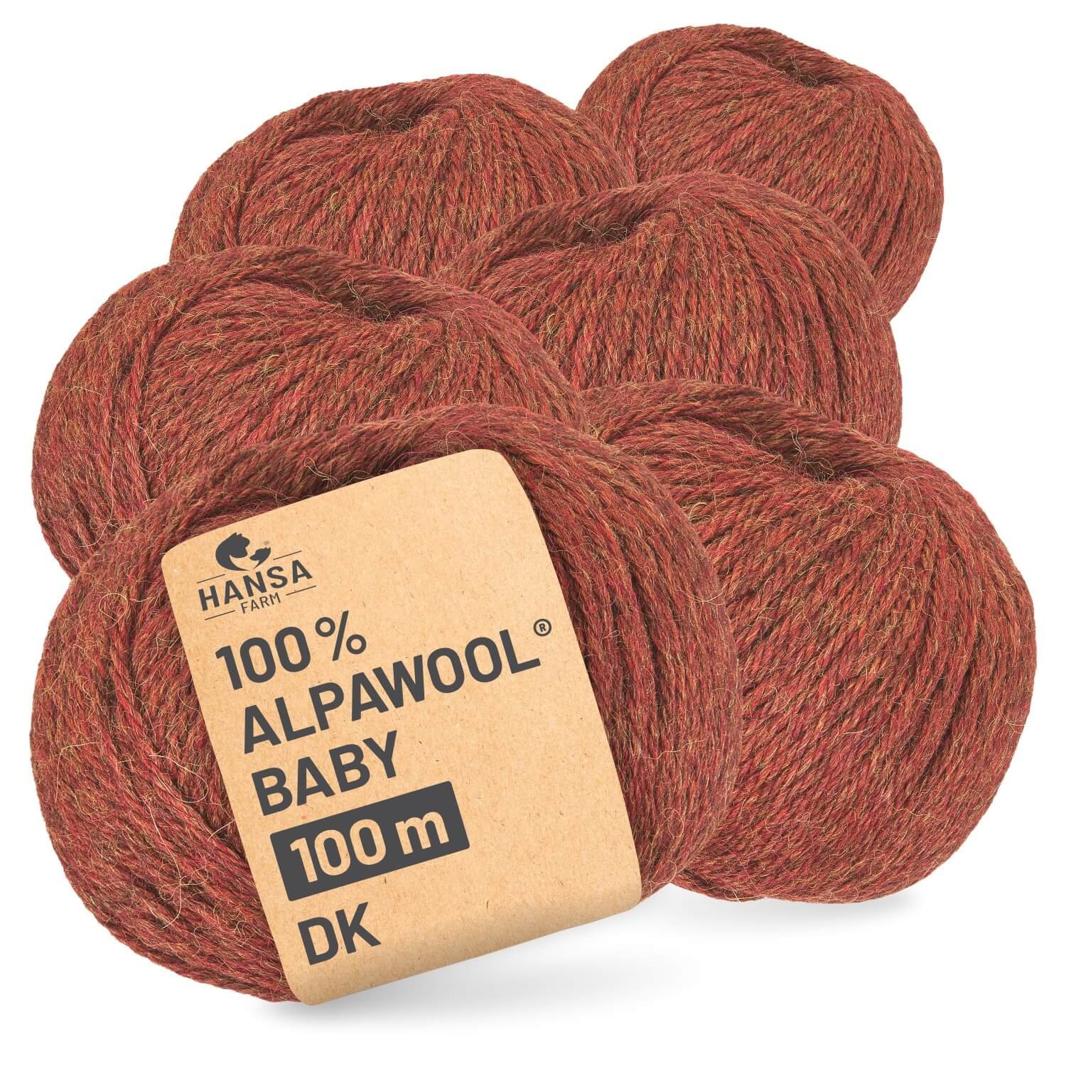 ALPAWOOL Baby 100 DK | Baby alpaka vuna Jesensko lišće melange