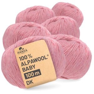 ALPAWOOL Baby 100 DK | Baby-Alpakawolle Perlrosa Melange
