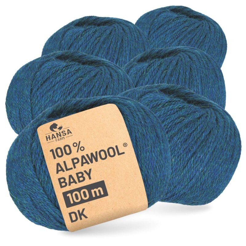 ALPAWOOL Baby 100 DK | Baby-Alpakawolle Deep Ocean Melange
