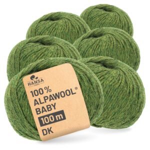 89782_Product.jpg ALPAWOOL Baby 100 DK | Baby-Alpakawolle Mittelgrün Melange