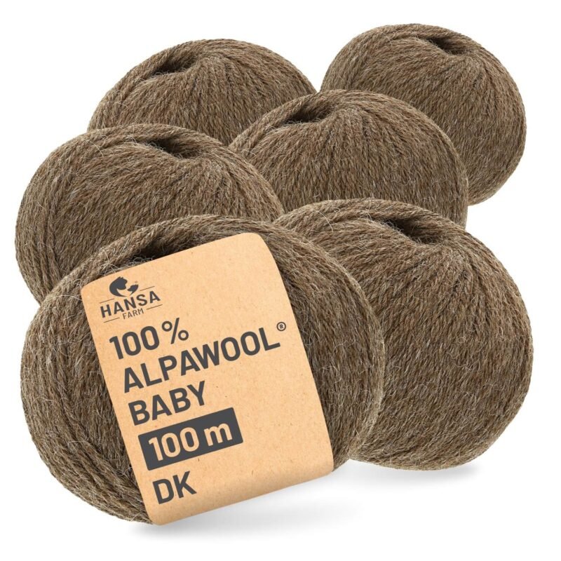 ALPAWOOL Baby 100 DK | Baby-Alpakawolle Braun