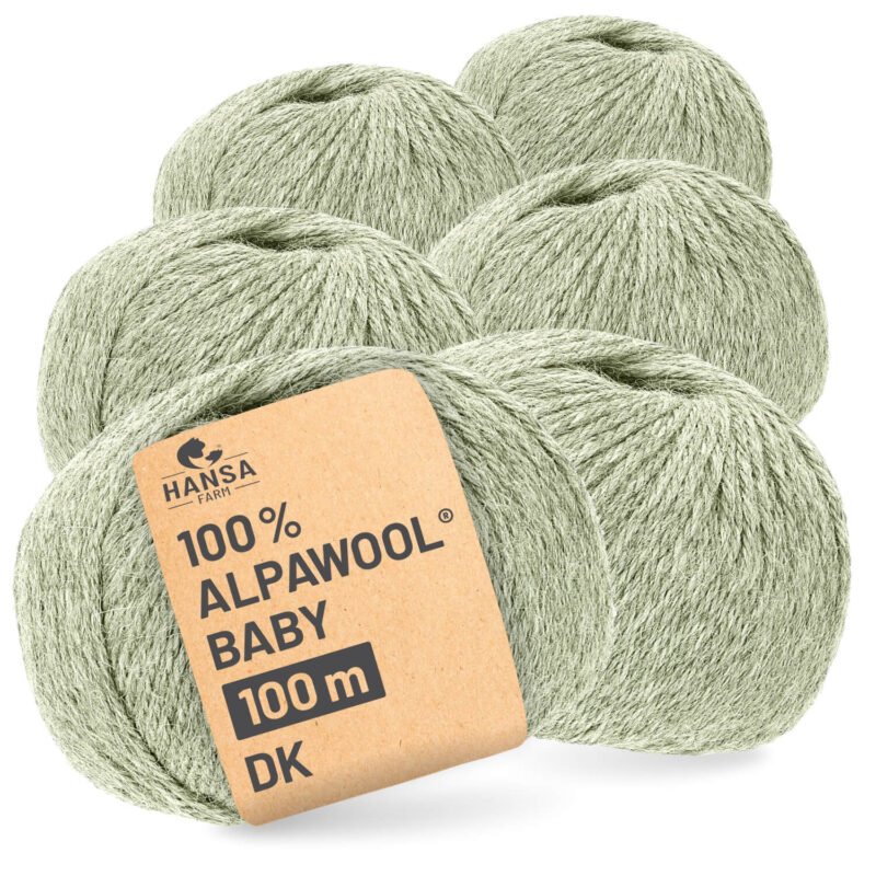 97988_Product.jpg ALPAWOOL Baby 100 DK | Baby-Alpakawolle Minze Grün Melange