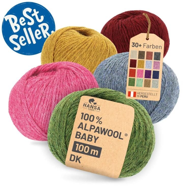 Baby alpaka vuna plavo-zelena melange 300 g - ALPAWOOL Baby 100 DK