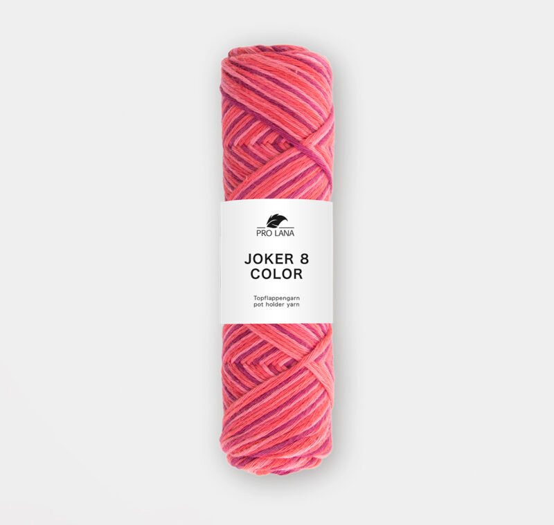 Pro Lana Joker 8 color – buntes Topflappengarn mit Farbverlauf aus 100% Baumwolle von goodwool.shop